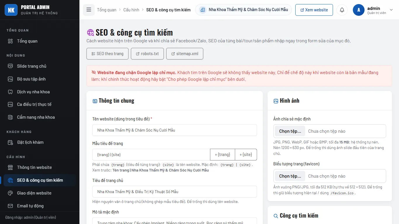 Web Cố vấn & Tư vấn doanh nghiệp – Quản trị: SEO