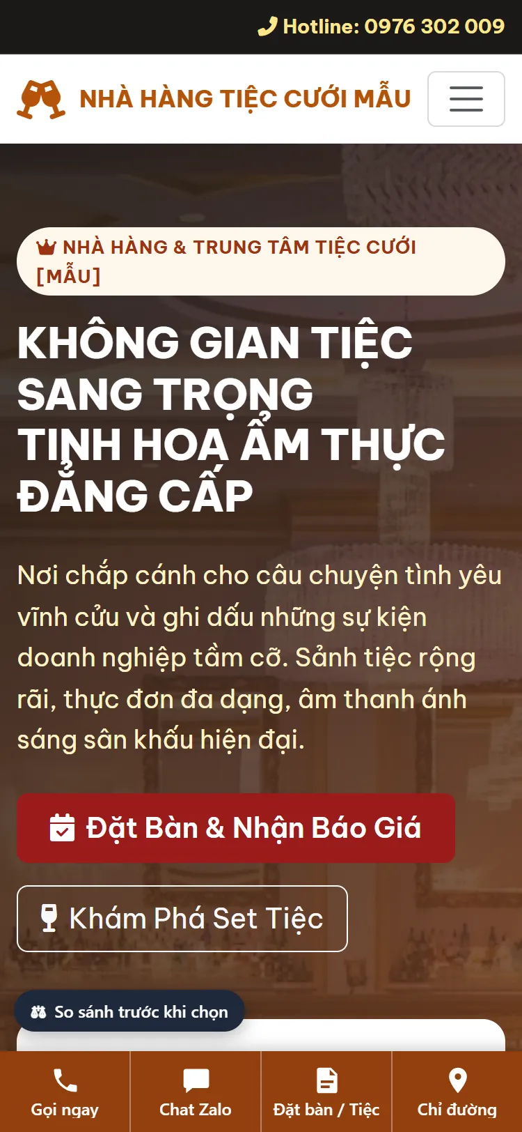 Quản lý Nhà hàng – Demo gần nhất — Trang chủ (điện thoại)