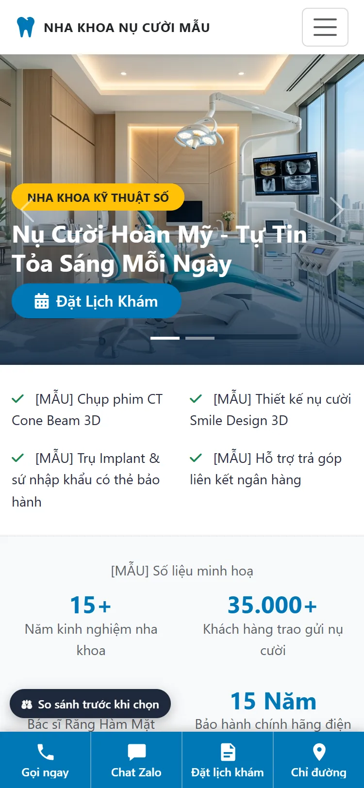 Quản lý Phòng khám – Demo gần nhất — Trang chủ (điện thoại)